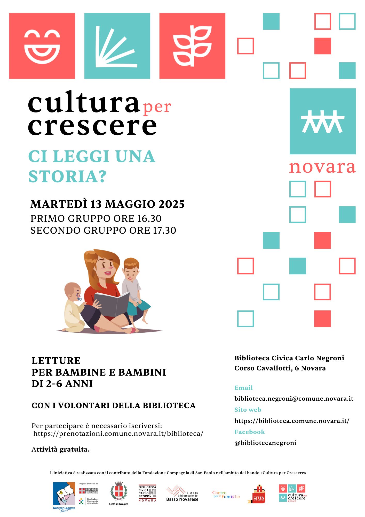 Ci leggi una storia? Progetto Cultura per Crescere - Nati per Leggere