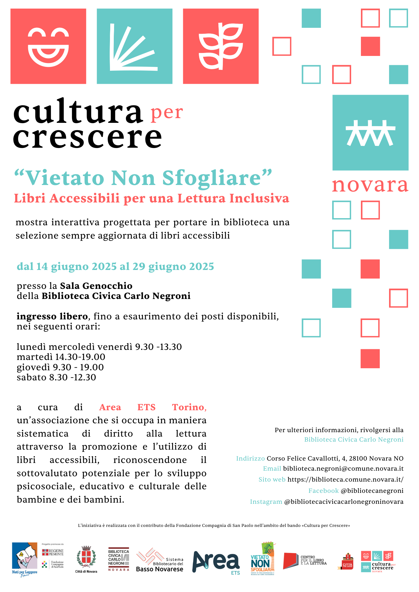 LIBRI ACCESSIBILI PER UNA LETTURA INCLUSIVA: Mostra interattiva "Vietato Non Sfogliare"