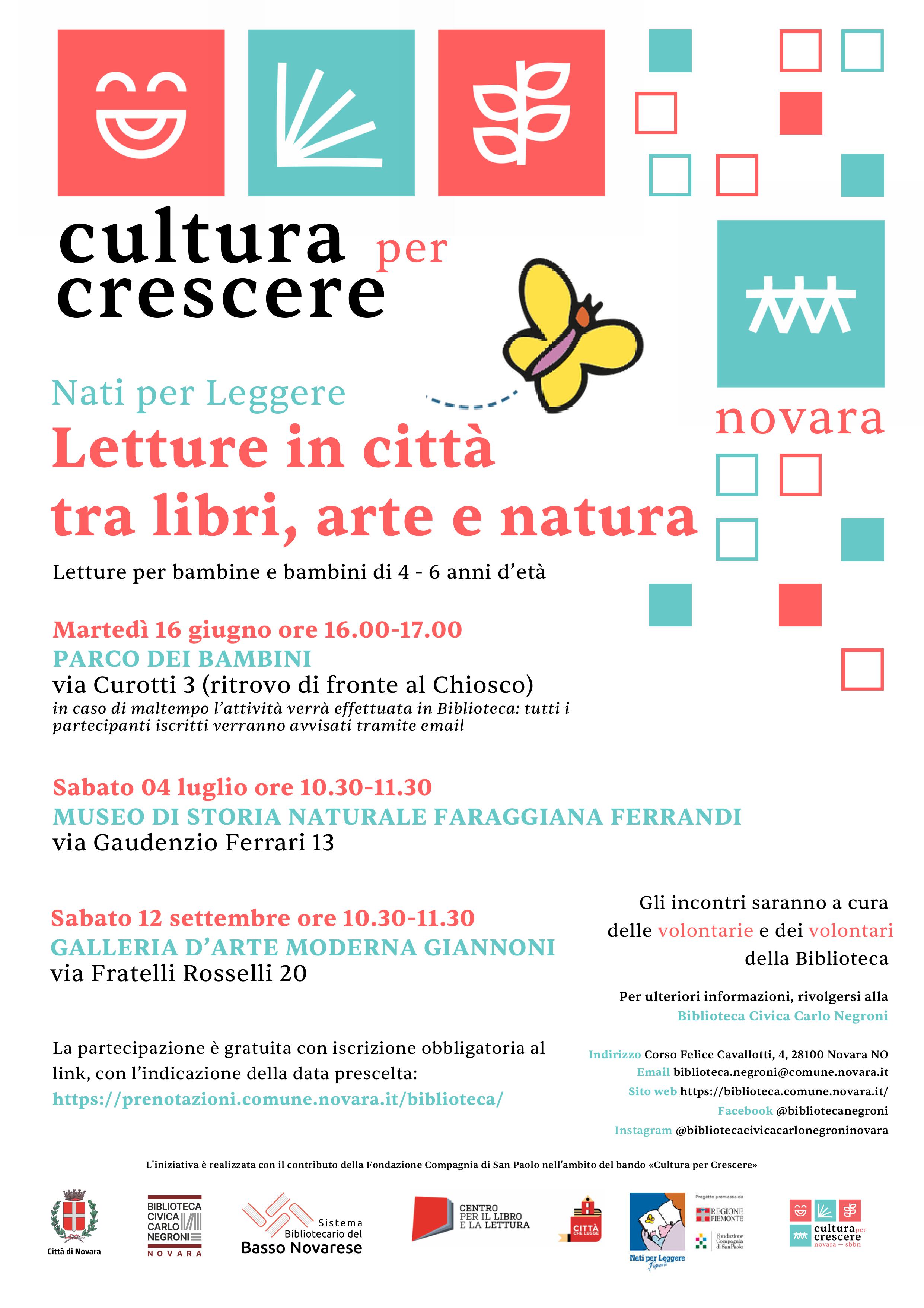 Letture in citt&agrave; tra libri, arte e natura